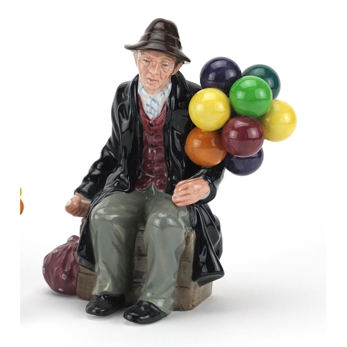 2470 - Three Royal Doulton figures Biddy Penny Farthing HN1843, The Balloon Man HN1954 and The Balloon Sell... 