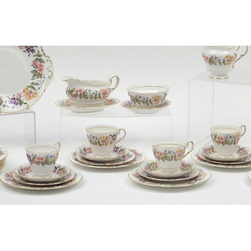 2459 - Royal Albert and Paragon Country Lane tea and dinnerware including teapot, cups, saucers and dinner ... 