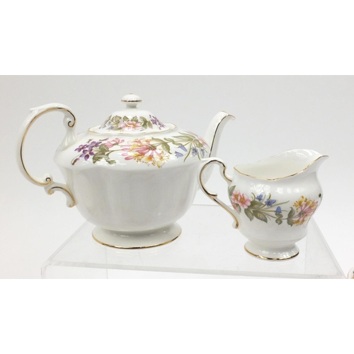 2459 - Royal Albert and Paragon Country Lane tea and dinnerware including teapot, cups, saucers and dinner ... 