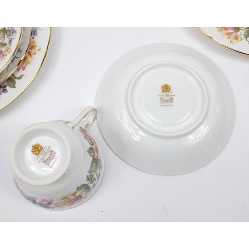 2459 - Royal Albert and Paragon Country Lane tea and dinnerware including teapot, cups, saucers and dinner ... 