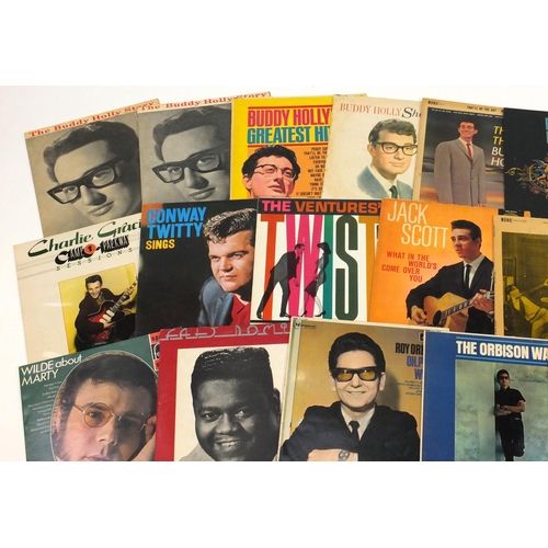 2679 - Rock and Roll vinyl LP's including Roy Orbison, The Ventures, Buddy Holly and Fats Domino