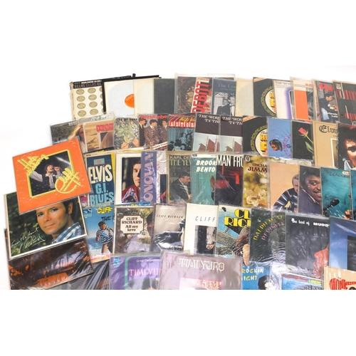 2667 - 50's/60's vinyl EP and LP's including Elvis Presley, Timi Yuro, The Monkees, Chris Montez, Cliff Ric... 