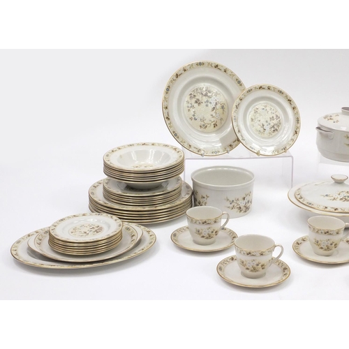 2308 - Royal Doulton Mandalay dinner and teaware including coffee pot, teapot, lidded tureens, dinner plate... 