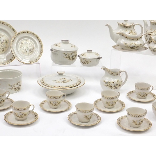 2308 - Royal Doulton Mandalay dinner and teaware including coffee pot, teapot, lidded tureens, dinner plate... 