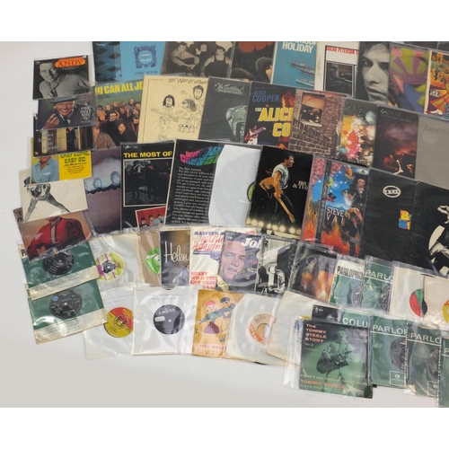 2669 - Vinyl LP's and 45RPM's including The Beatles, Bob Dylan, Alice Cooper, T Rex and Led Zeppelin