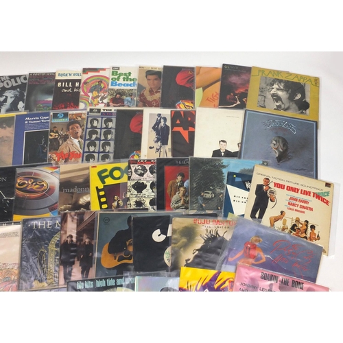 2665 - Vinyl LP's and programmes including The Rolling Stones, Elvis Presley, Jane Taylor, The Beatles, Ric... 