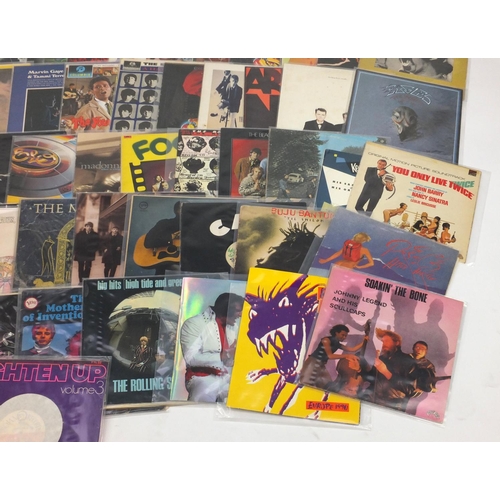 2665 - Vinyl LP's and programmes including The Rolling Stones, Elvis Presley, Jane Taylor, The Beatles, Ric... 