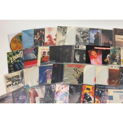 2673 - Vinyl LP's and programmes including Traffic, The Beatles, The Rolling Stones, Deep Purple, Wishbone ... 