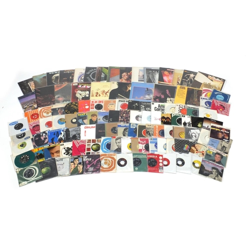 2676 - Vinyl LP's and 45RPM's including Stevie Wonder, The Rolling Stones, Jethro Tull, Camel, Led Zeppelin... 