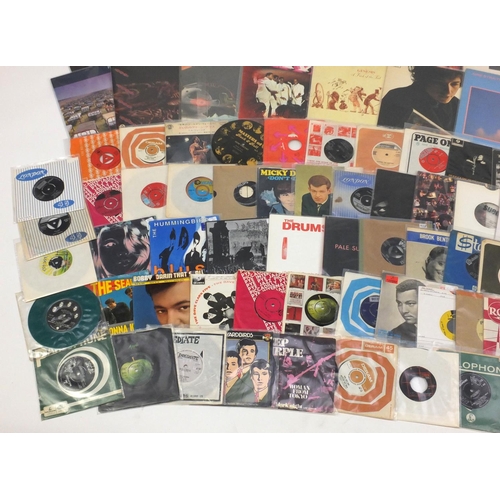 2676 - Vinyl LP's and 45RPM's including Stevie Wonder, The Rolling Stones, Jethro Tull, Camel, Led Zeppelin... 