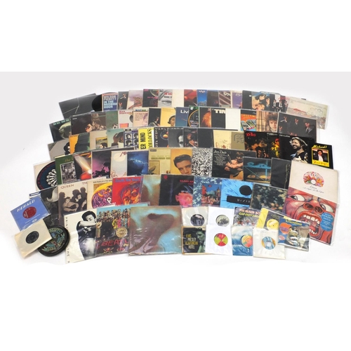 2675 - Vinyl LP's and 45RPM's records and programmes including Pink Floyd, The Rolling Stones, Wilson Picke... 