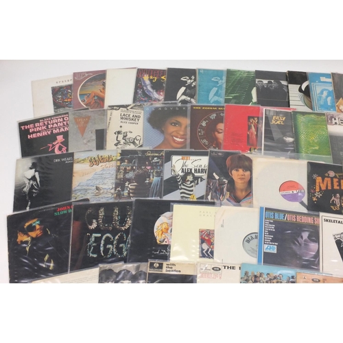 2664 - Vinyl LP's and programmes including Black Sabbath Vertigo Swirl, The Beatles, Fleetwood Mac, AC DC, ... 