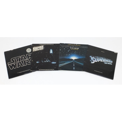 2662 - Four soundtrack LP's comprising Star Wars BTD541 with poster, Star Wars The Empire Strikes Back RS-2... 