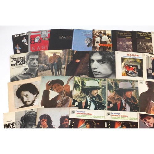 2672 - Vinyl LP's including Bob Dylan, Eagles and Donovan