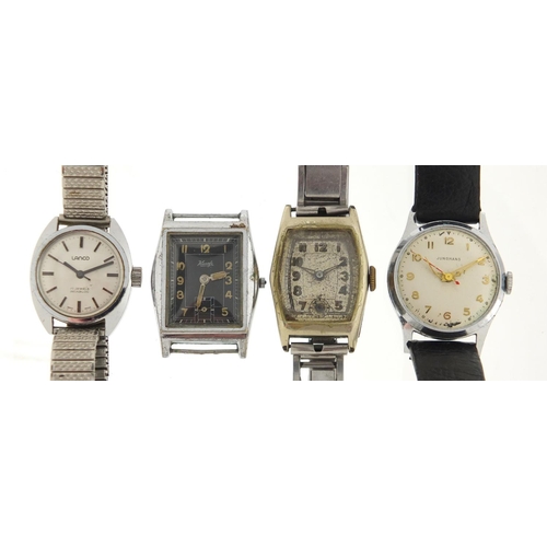 3047 - Four wristwatches inclduing Junghans, Kienzle and Lanco