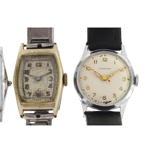 3047 - Four wristwatches inclduing Junghans, Kienzle and Lanco