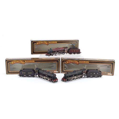 2638 - Three Mainline OO gauge locomotives with boxes, 4-6-0 Rebuilt Patriot class 6P, Jubilee class and 4-... 