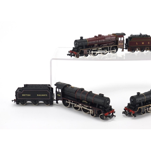2638 - Three Mainline OO gauge locomotives with boxes, 4-6-0 Rebuilt Patriot class 6P, Jubilee class and 4-... 