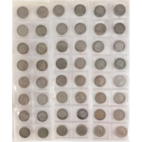 2810 - 19th century and later Swiss coinage arranged in an album, some silver including five franc, two fra... 