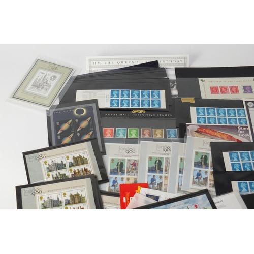 2832 - Predominantly British mint unused stamps, some presentation packs and booklets of first class, vario... 