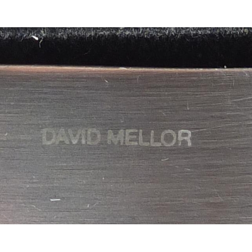 2307 - David Mellor six place suite of stainless steel cutlery, housed in fitted boxes