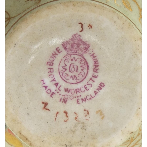 2484 - Royal Worcester and Coalport coffee ware including Pembroke pattern numbered 6316 and 1328, the larg... 