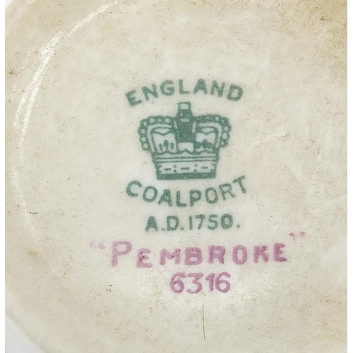 2484 - Royal Worcester and Coalport coffee ware including Pembroke pattern numbered 6316 and 1328, the larg... 