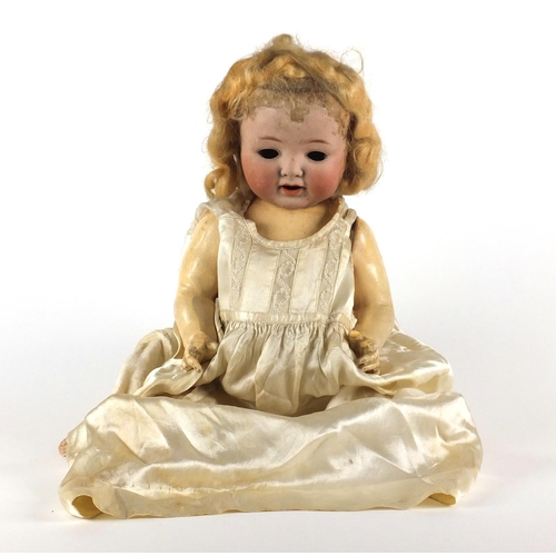 2647 - German bisque headed doll with jointed limbs by Koppelsdorf numbered 342, 53cm in length