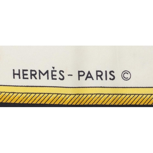 2708 - Hermes Les Voitures A Transformation silk scarf with box