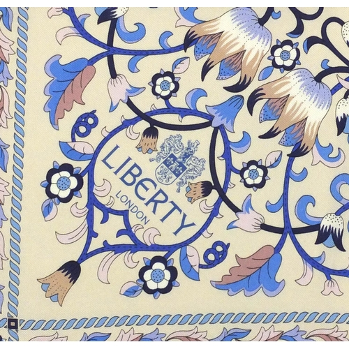 2710 - As new Liberty Lodden silk scarf designed by William Morris, with box