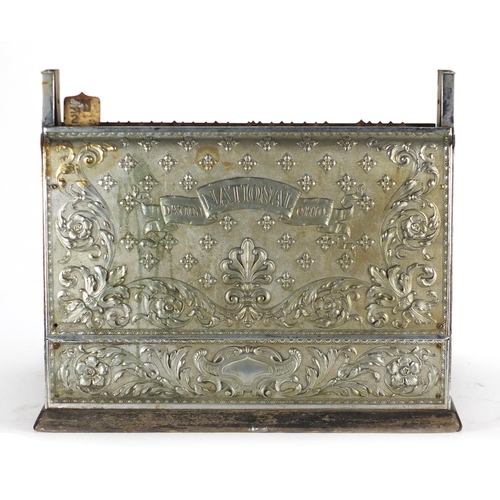 2153 - Late 19th century National Cash Register, the case decorated with foliate motifs, serial number 1512... 