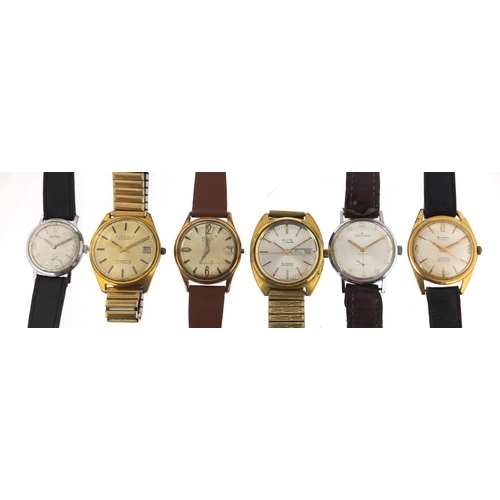 3083 - Six gentleman's wristwatches including Kienzle Superia, Mudu and Shagal