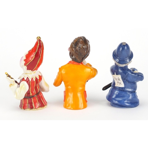 2609 - Three Bronté Punch and Judy Collection candle snuffers comprising The Policeman, Mr Punch and Tony B... 