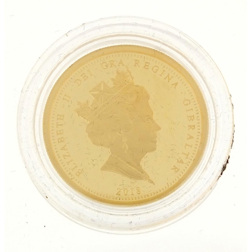 2789 - Elizabeth II 2018 Coronation gold sovereign