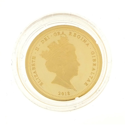 2790 - Elizabeth II 2018 Coronation gold half sovereign
