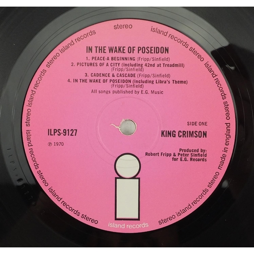 2661 - King Crimson in the Wake of Poseidon vinyl LP, with Island Records ILPS 9127, with textured sleeve