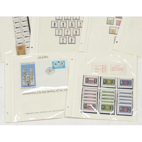 2831 - Predominantly United Kingdom and Jersey mint unused stamps including booklets, various genres and de... 