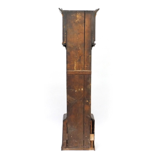 2012 - Early 19th century oak eight day long case clock, the brass dial with Roman numerals engraved Juler ... 
