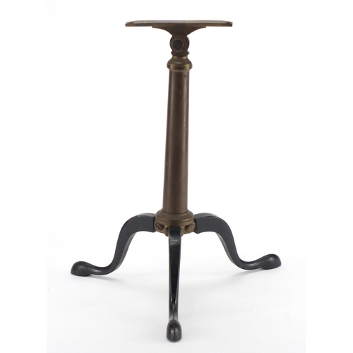 2335 - Victorian table top telescope stand, 43cm high