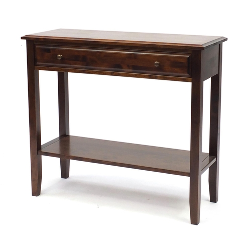 47 - Laura Ashley console table fitted with a frieze drawer above an under tier, 81cm H x 89cm W x 35cm D