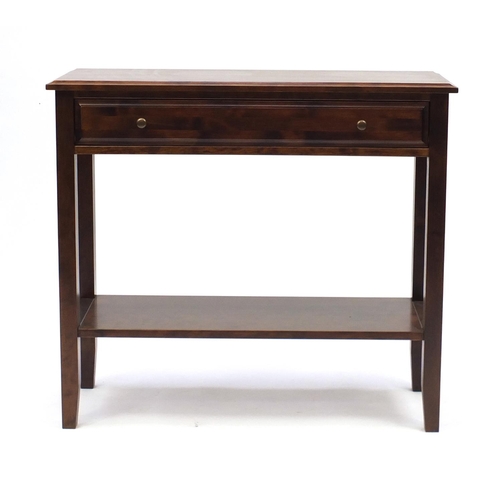 47 - Laura Ashley console table fitted with a frieze drawer above an under tier, 81cm H x 89cm W x 35cm D