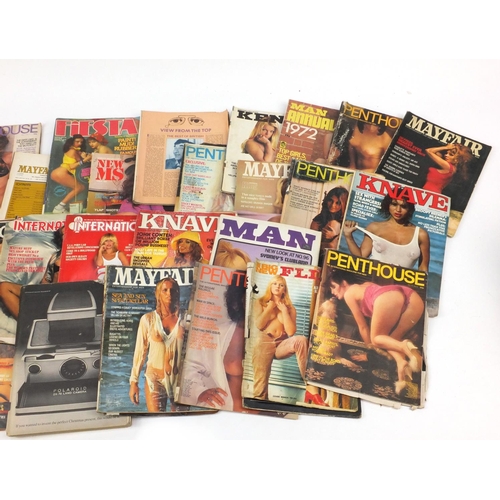 880 - Vintage adult magazines predominantly Mayfair and Penthouse