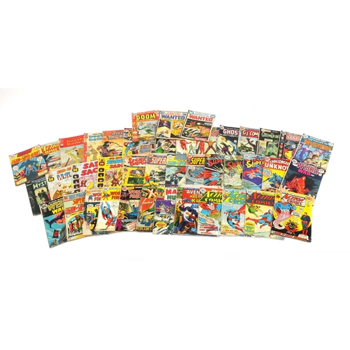 881 - Vintage DC comics including Beatle Bailey, Billy the Kid, Captain America, Flash, Sad Sack and Super... 