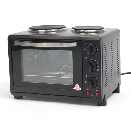 161 - Coopers combination microwave oven and hotplate