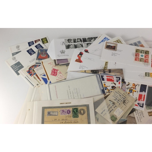 846 - Victorian and later postal history, first day covers and postcards