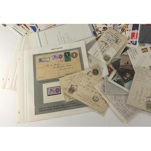 846 - Victorian and later postal history, first day covers and postcards