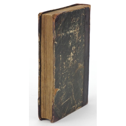 863 - Walkers dictionary printed at The Caxton Press, by H Fisher Son & Co, inscribed 1827