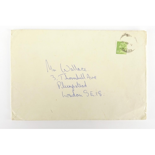 868 - Spike Milligan ephemra including a hand written letter detailing a loan and a signed printed letter