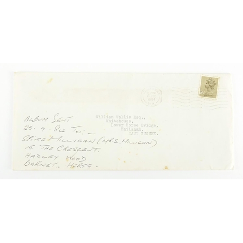 868 - Spike Milligan ephemra including a hand written letter detailing a loan and a signed printed letter