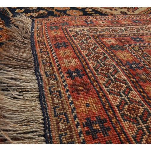 2021 - Rectangular Persian Kashgan rug, having and all over stylised design, 214cm x 138cm